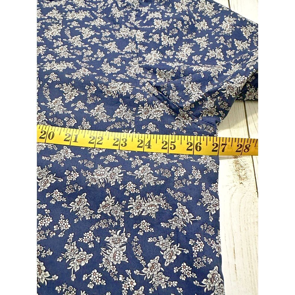 TUNEVUSE Mens Button Down Short Sleeve 3XL Reg Fit Floral Navy - Picture 5 of 8